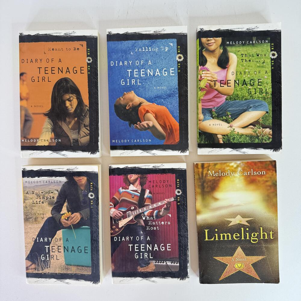 Melody Carlson Lot Of 6 Paperback Books Diary Of A Teenage Girl Multnomah YA